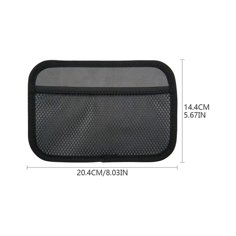 INNOLIFE Car Net Pocket Side Clutter Scattered Storage Phone Holder Strong Paste Organizer 8"x5.75"(2pcs L) - Image 2